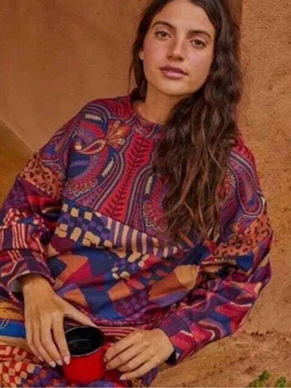 FARM Rio Mixed Print Sweatshirt